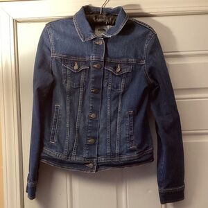 Old Navy dark wash denim jean jacket, size M Medium